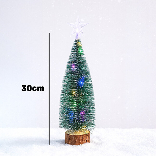 Led Işıklı Mini Yılbaşı Çam Ağacı 30 Cm