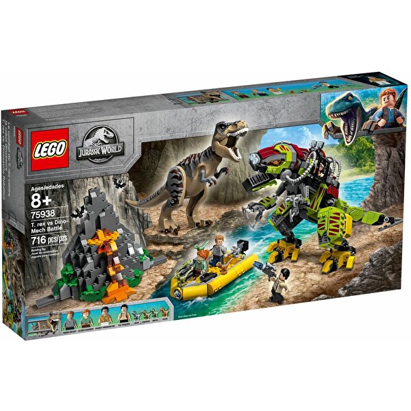 LEGO® Jurassic World T. Rex ile Dinozor Robotu Savaşı 75938