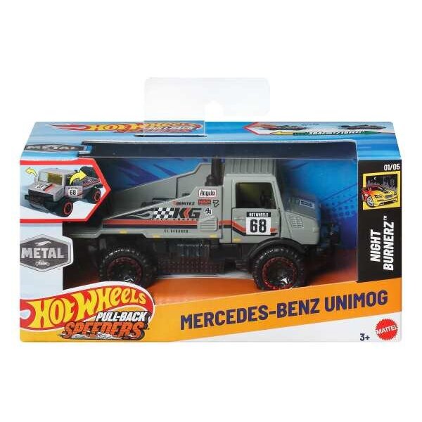 Hot Wheels Pull-Back Speeders 1:43 Arabalar Mercedes-Benz Unimog HYC40