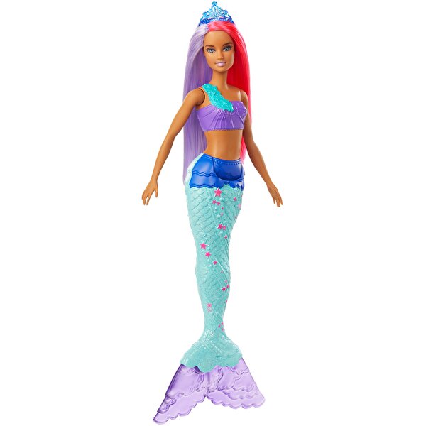 Barbie Dreamtopia Denizkızı Bebekler Mor Kızıl Saçlı GJK09