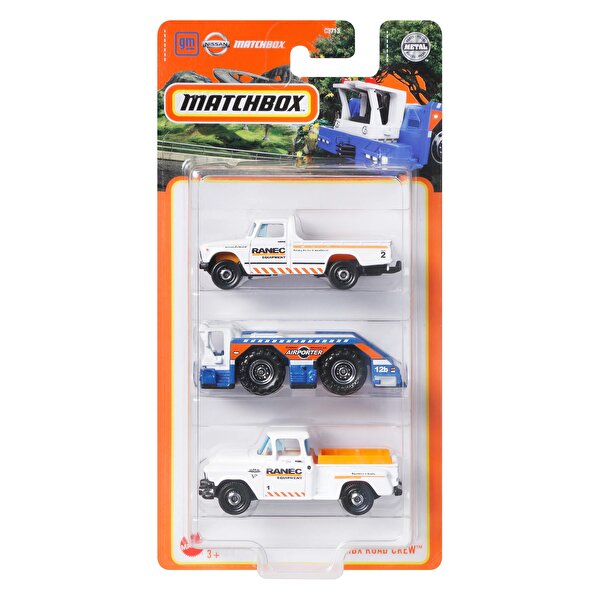 Matchbox Üçlü Araba Seti Mbx Road Crew HFK07