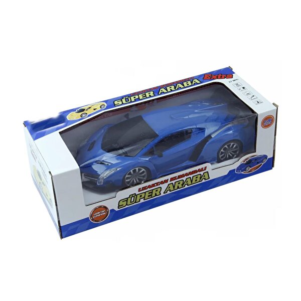 1:16 Şarjlı Işıklı Süper Mavi Spor Araba 218-A