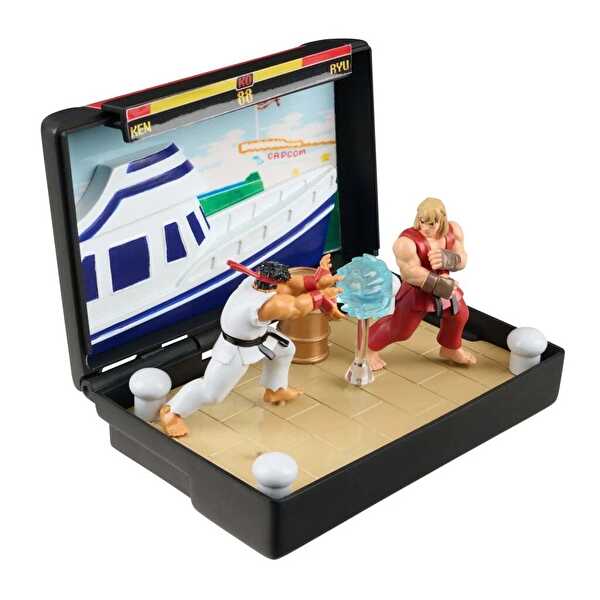 Console Heroes Super Street Fighter II Ken Stage Koleksiyon Dioraması