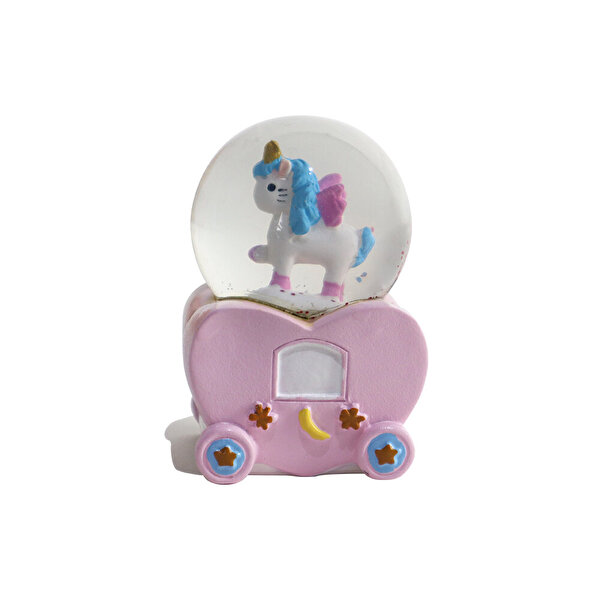 Mini Işıklı Renkli Unicorn Kar Küresi