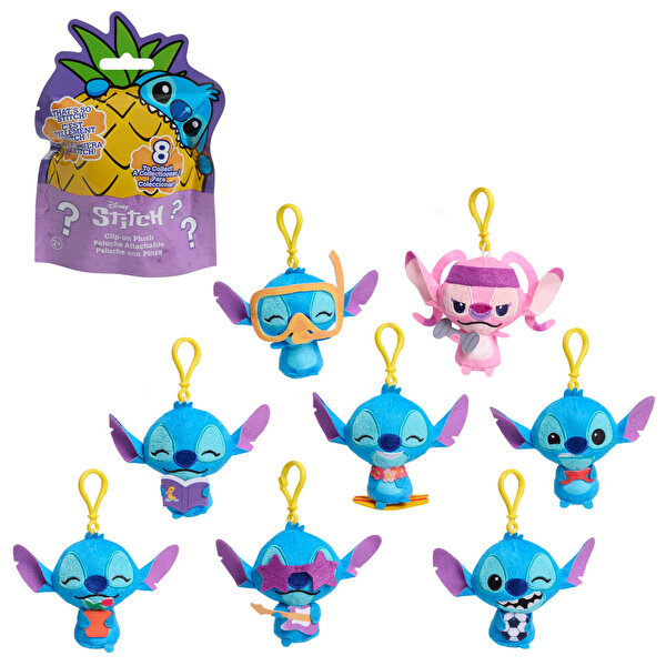 Disney Stitch Sürpriz Paket Klipsli Peluş Anahtarlık 11367