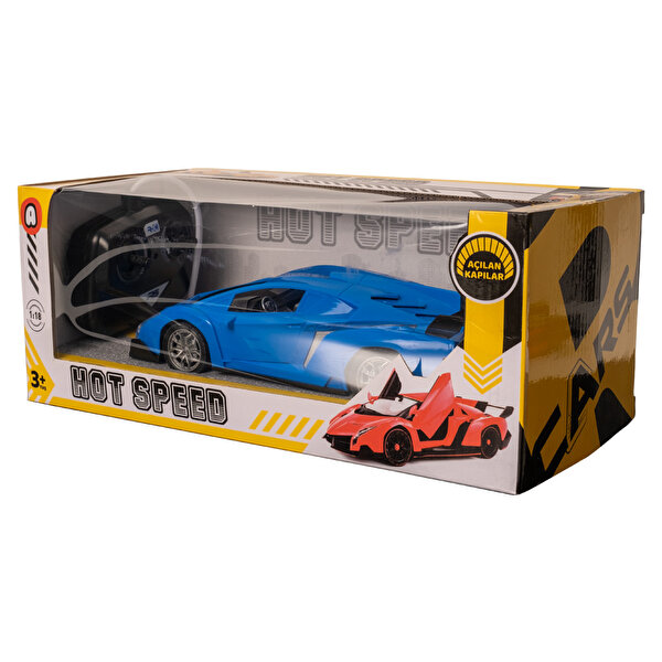 1:18 Full Fonksiyon Uzaktan Kumandalı Araba Mavi