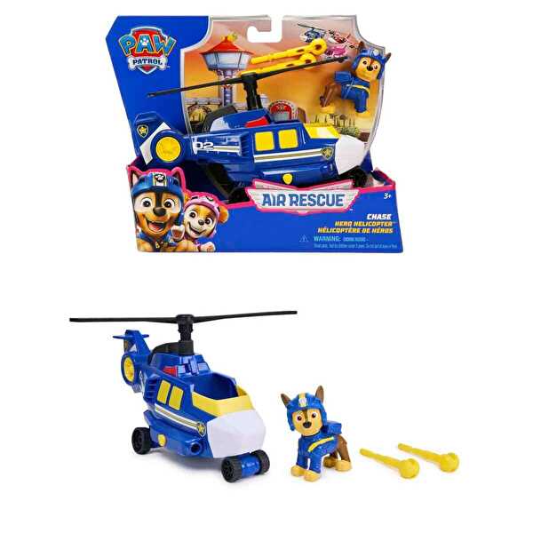 Paw Patrol Air Rescue Figür ve Kurtarma Aracı Chase