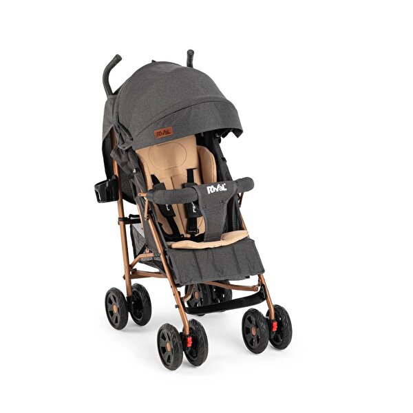 Rival Sweet Tam Yatar Baston Bebek Arabası Gold Antrasit RV111