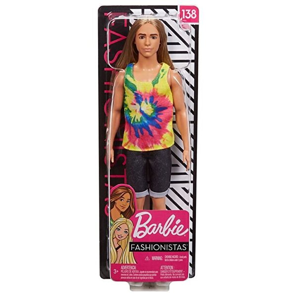 Barbie Yakışıklı Ken Bebekler Uzun Saçlı Ken GHW66