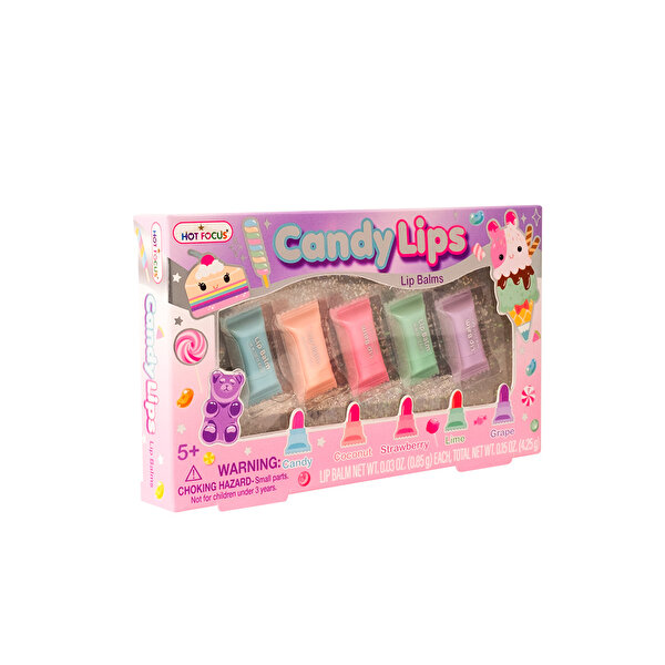 Hot Focus Candy Lips Sweet Lip Balm 5'li Set