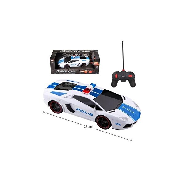 Uzaktan Kumandalı 1:16 Polis Arabası