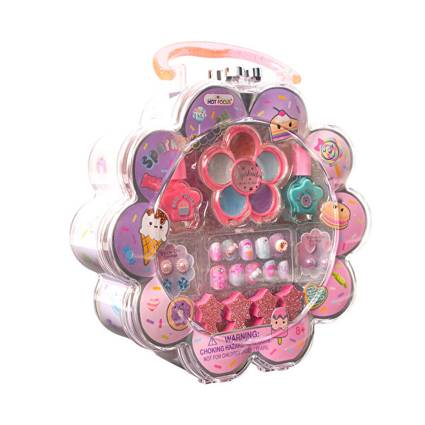 Hot Focus Sparkle Taşınabilir Işıltılı Tırnak ve Makyaj Seti