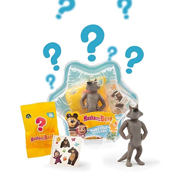 Maşa ile Koca Ayı Sürpriz Kartanesi Paketi Kurt