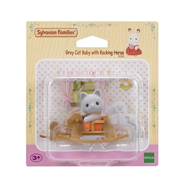 Sylvanian Families Gri Kedi Bebek ve Atı 5135