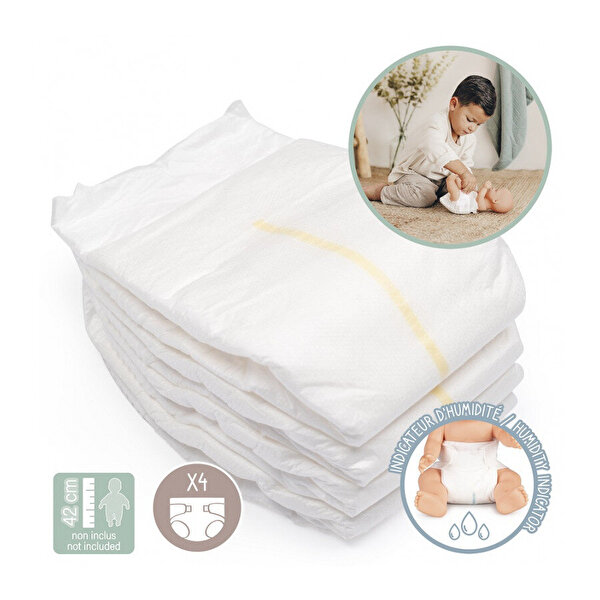 Baby Nurse Oyuncak Bebek Bezi 4 Adet