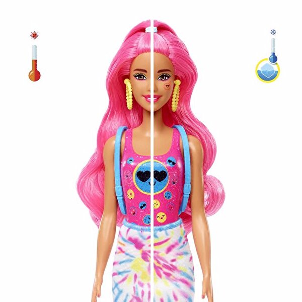 Barbie Color Reveal Renk Değiştiren Sürpriz Neon Saçlı Bebekler HDN72