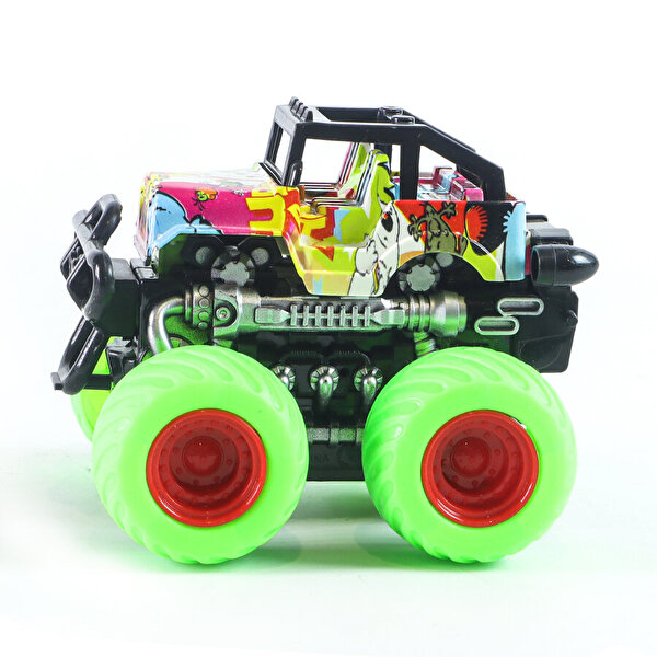 Dev Yeşil Tekerli Minik Araç