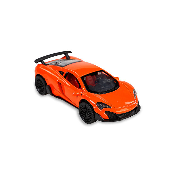 Çek Bırak 1:36 Metal Spor Araba Turuncu