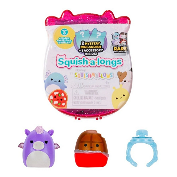 Squishmallows Squish-a-Longs 2'li Sürpriz Paket Seri 3