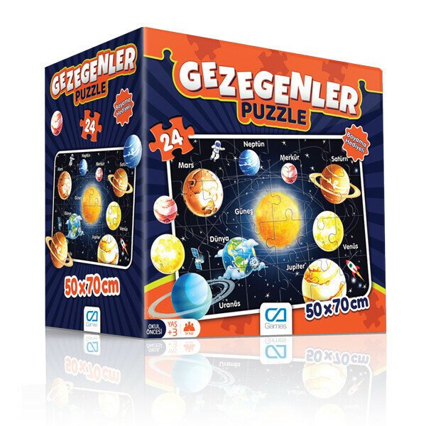 Gezegenler Eğitici Puzzle