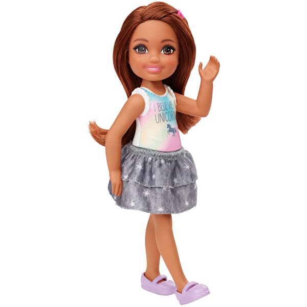 Barbie Aksesuarlı Chelsea Bebekler Yıldız Desenli Etekli GHV63