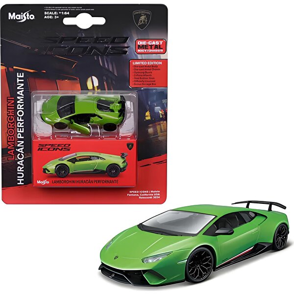 1:64 Speed Icons Koleksiyon Araçlar Lamborghini Huracan Performante Yeşil