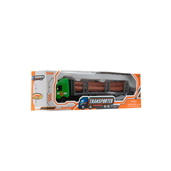 Express Wheels Transporter Die Cast Kereste Kamyon Yeşil