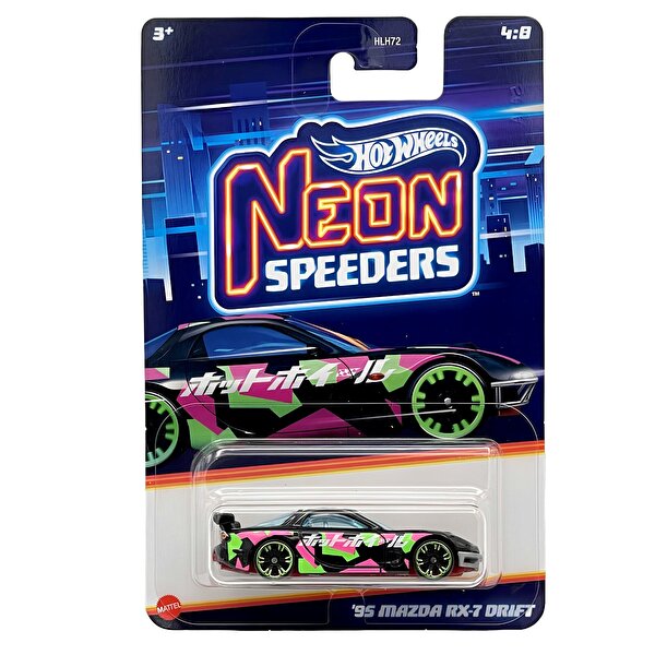 Hot Wheels Neon Speeder Arabalar 95 Mazda Rx 7 Drift HRW70