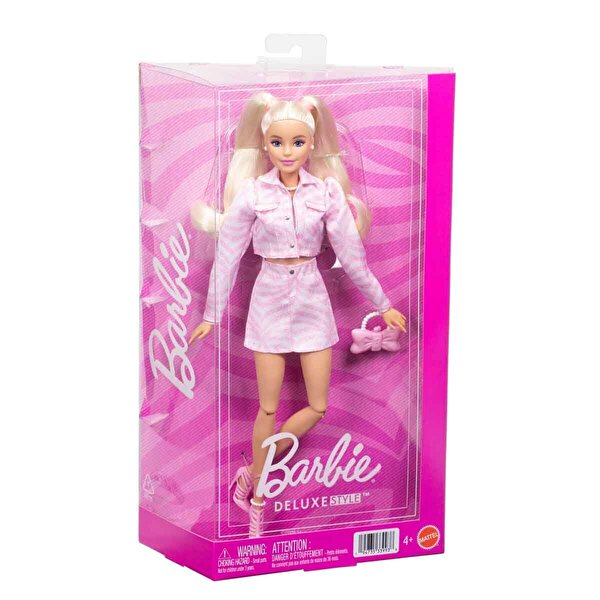Barbie Deluxe Style Pembe Ceketli Bebek JJN69