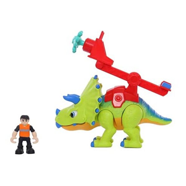 Triceratops Sesli Dino Troop Çocuk Oyun Seti