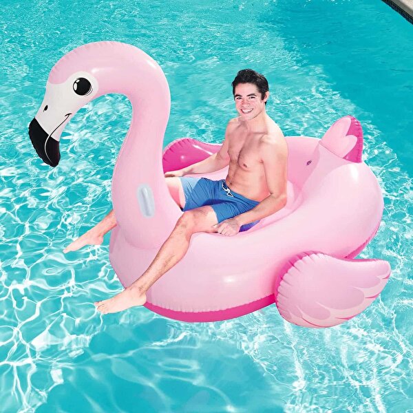 Bestway Pembe Flamingo Binici