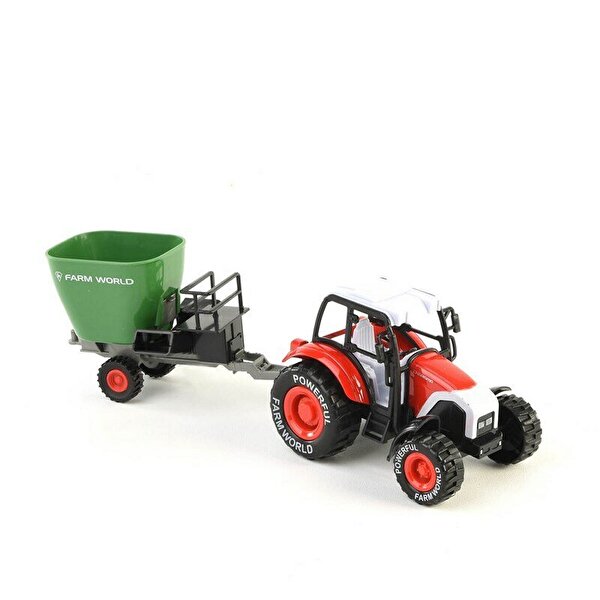 1:24 Sürtmeli Traktör Kırmızı