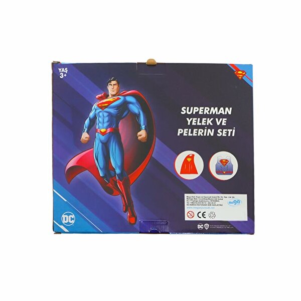 Superman Yelek ve Pelerin Seti