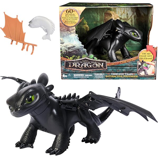 Sesli ve Işıklı Ejderhanı Nasıl Eğitirsin İnteraktif Toothless Dişsiz Figür