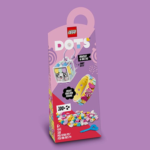 LEGO® Dots Şeker Kedicik Bileklik ve Çanta Süsü 41944