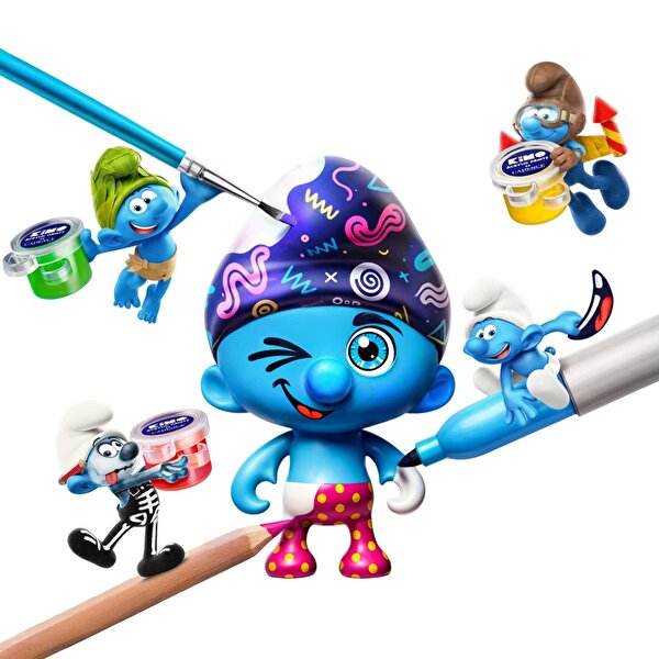 Kimo Şirinler Figür Tasarım Seti