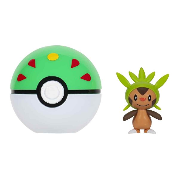 Pokemon CIip 'N' Go Figür S3 Chespin ve Friend Ball