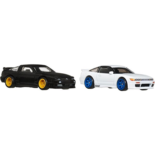 Hot Wheels 2'li̇ Premi̇um Araba Seti̇ 96 Nissan 180SX Type X & Nissan Sileighty JBK96