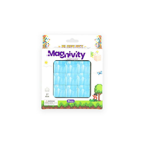Magnivity Manyetik Bloklar Buz Desenli Blok 9 Parça