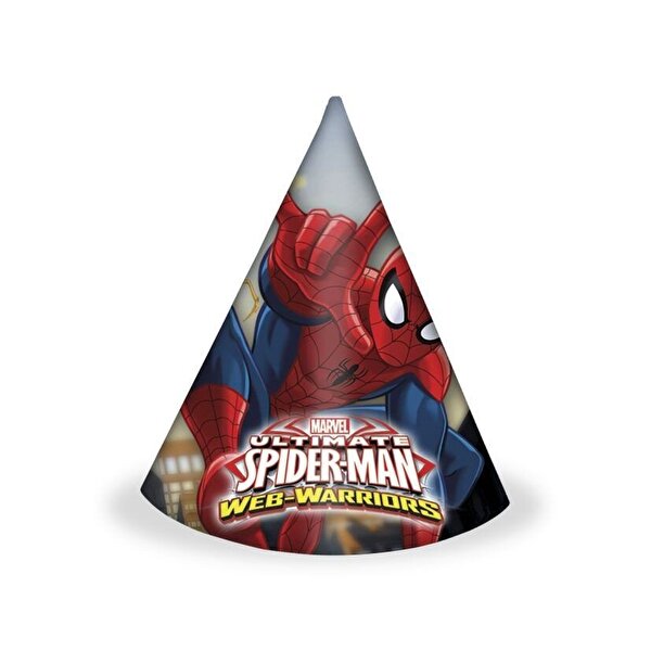 Spiderman Web Warriors Külah Şapka - 6'lı