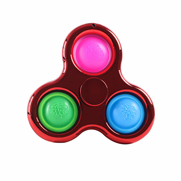 Pop It Elektroliz 3 Parmak Stres Çarkı Kırmızı