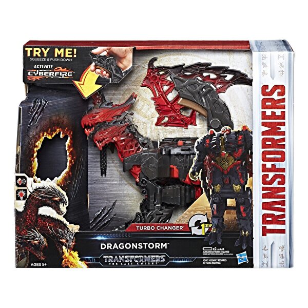 Transformers 5 Turbo Changers Tek Adımda Dönüşen Dragonstorm Mega Figür