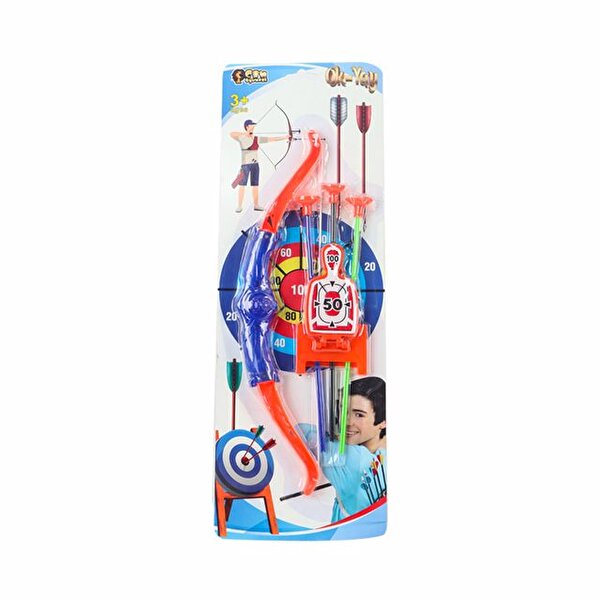 Kartela Ok Yay Seti Küçük Turuncu Mavi