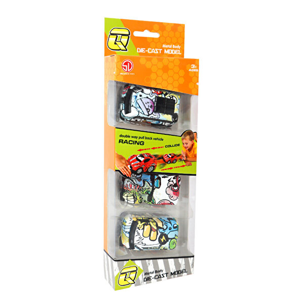 Çek Bırak Grafiti 3'lü Araba Seti