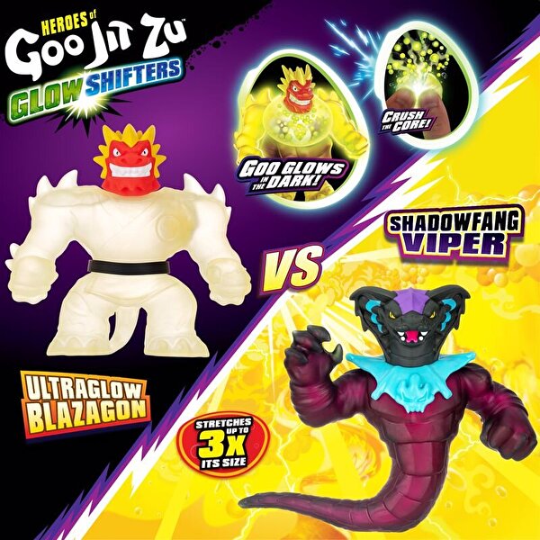 Goojitzu Glowshifter 2’li Paket Ultraglow Blazagon vs Shadowfang Viper