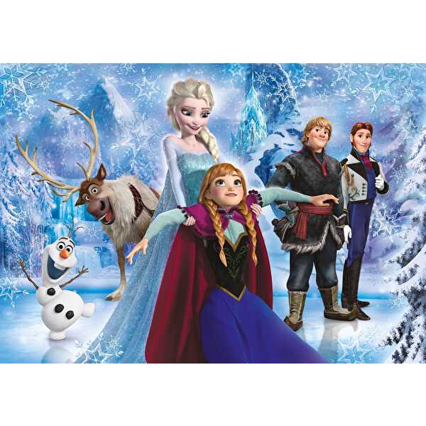 Clementoni 104 Parça Frozen Parlayan Puzzle