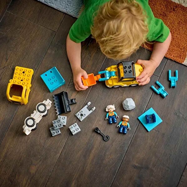 LEGO DUPLO Kasabası 3'ü 1 Arada İnşaat Araçları 10475