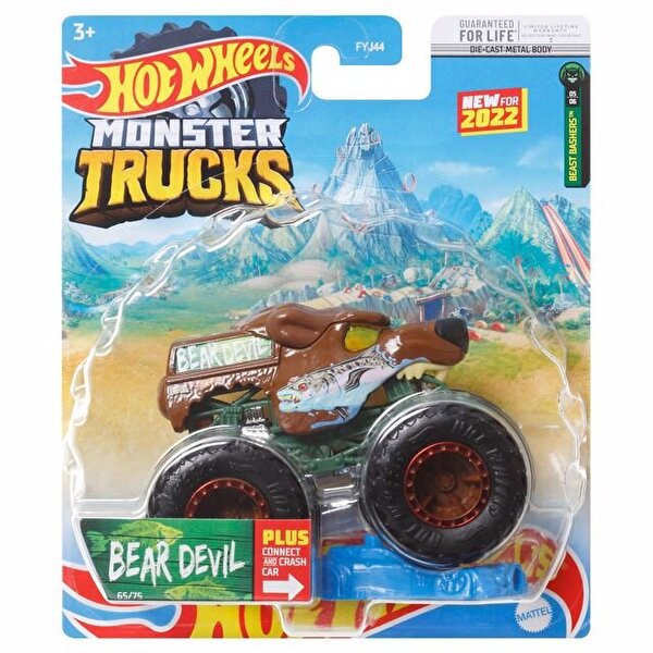 Hot Wheels Monster Trucks 1:64 Arabalar Bear Devil HCP39