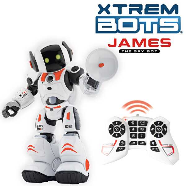 Xtrem Bots Yürüyebilen Kumandalı Sesli Robot James Spybot