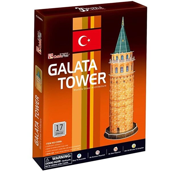 Cubic Fun 3D Galata Kulesi 3D Puzzle